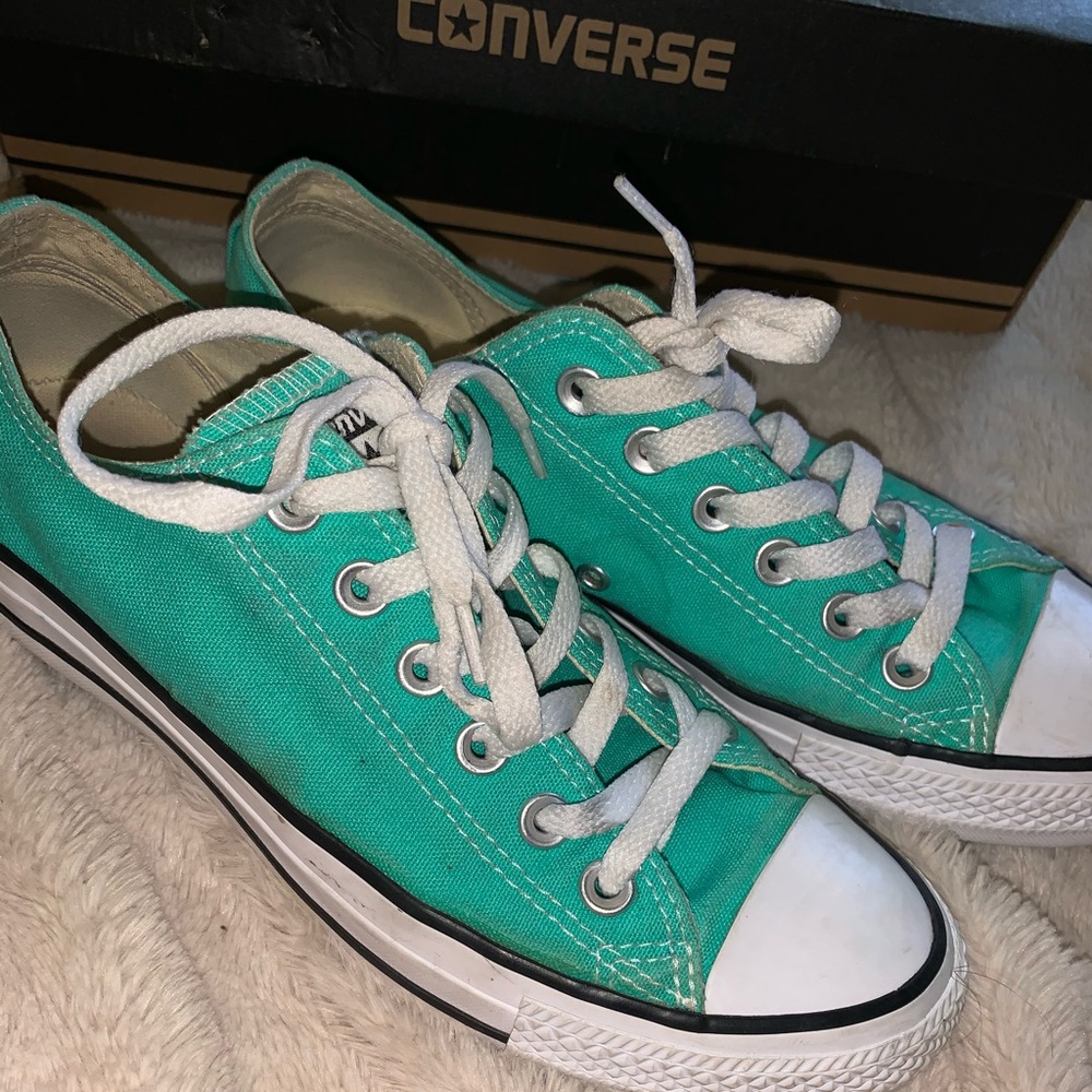 teal converse shoes